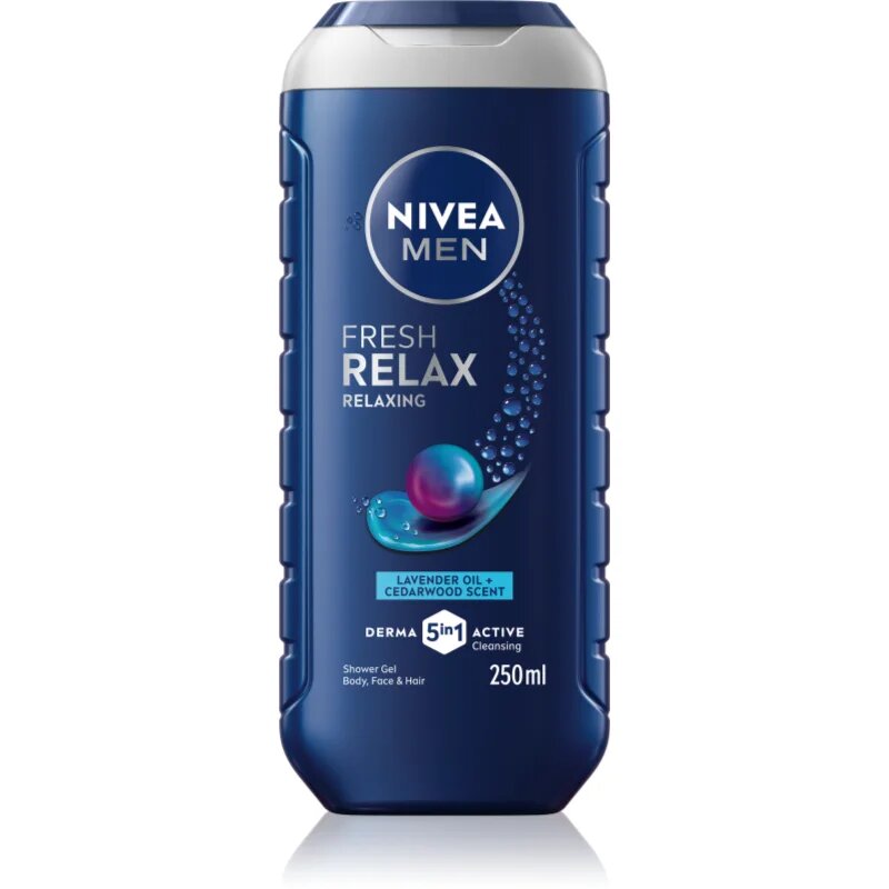 Nivea MEN Fresh Relax relaksacijski gel za prhanje za moške 250 ml