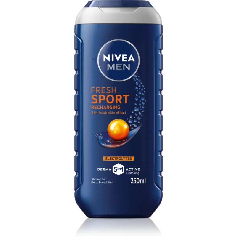 Nivea MEN Fresh Sport gel za prhanje z minerali za moške 250 ml