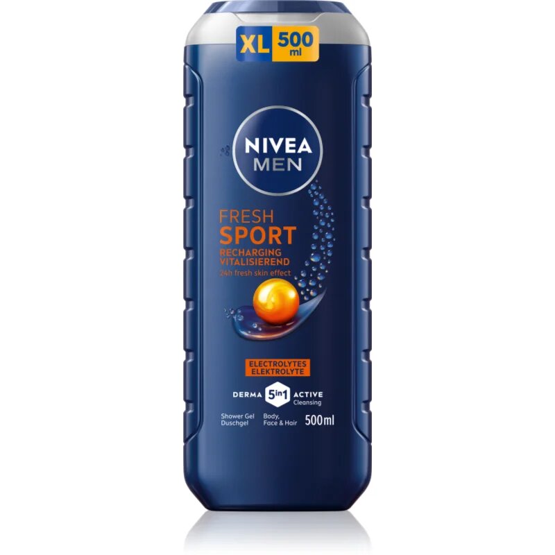 Nivea MEN Fresh Sport gel za prhanje z minerali za moške 500 ml