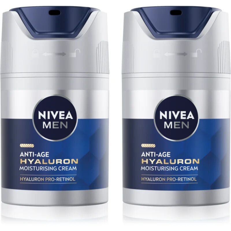 Nivea MEN Hyaluron Pro-Retinol krema proti gubam ugodno pakiranje za moške