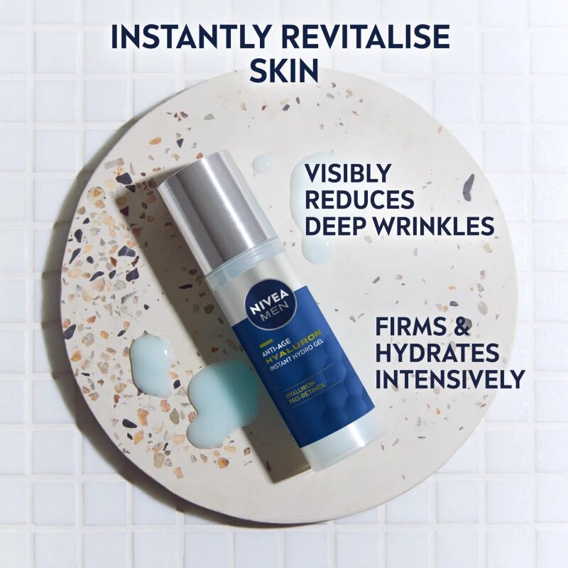 Nivea MEN Hyaluron vlažilni gel proti gubam 50 ml