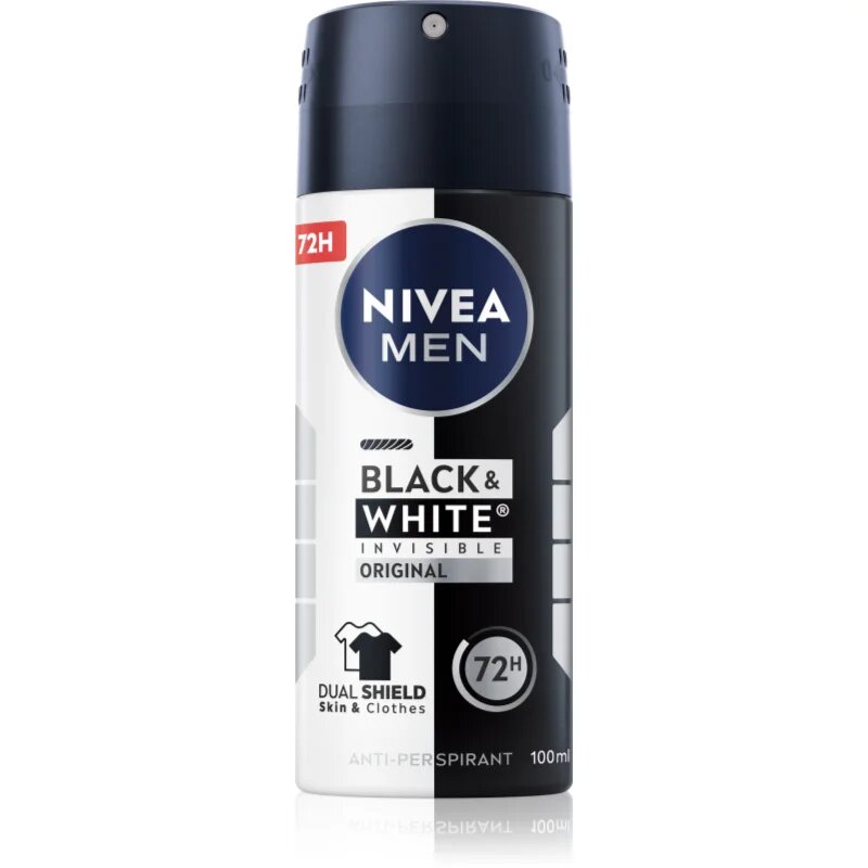 Nivea MEN Invisible Black & White antiperspirant v pršilu za moške 100 ml