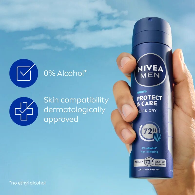 Nivea Men Protect & Care antiperspirant v pršilu za moške 150 ml