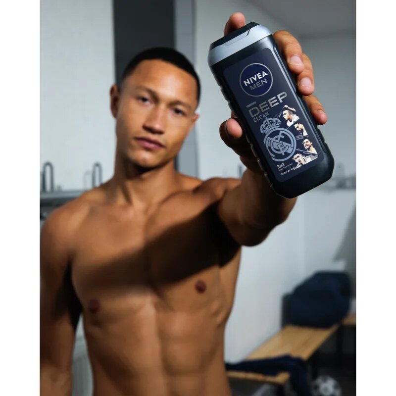 Nivea MEN Real Madrid osvežujoč gel za prhanje 3v1 250 ml