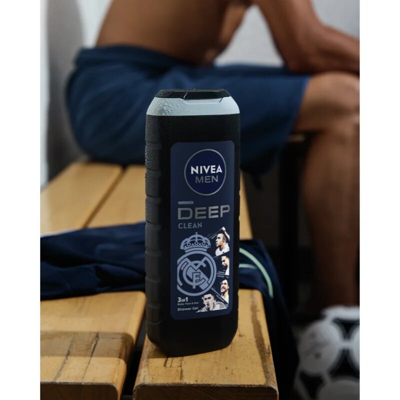 Nivea MEN Real Madrid vlažilen gel za prhanje 3v1 500 ml