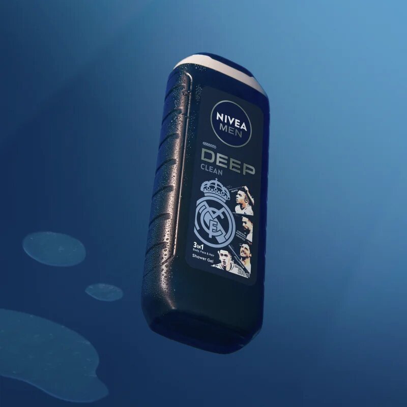 Nivea MEN Real Madrid vlažilen gel za prhanje 3v1 500 ml