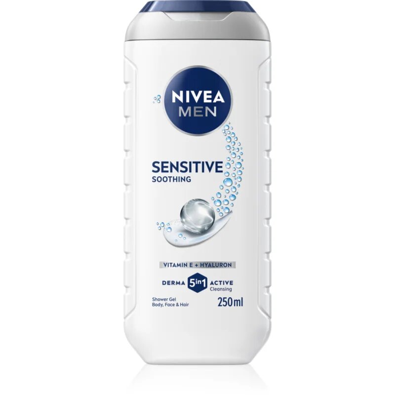 Nivea MEN Sensitive gel za prhanje za moške 250 ml