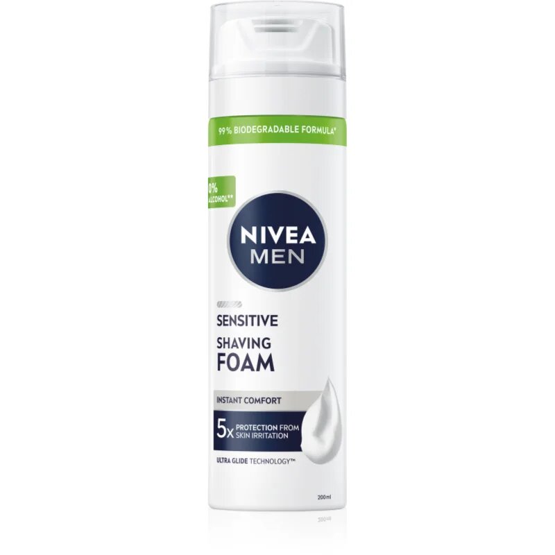 Nivea MEN Sensitive pena za britje za moške 200 ml
