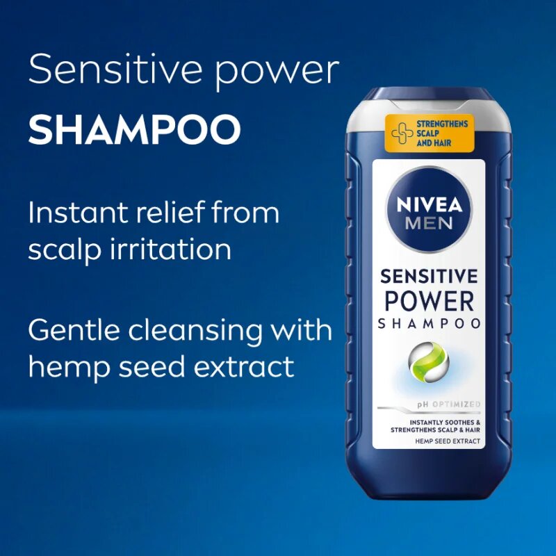 Nivea MEN Sensitive Power šampon za okrepitev las za občutljivo lasišče 250 ml