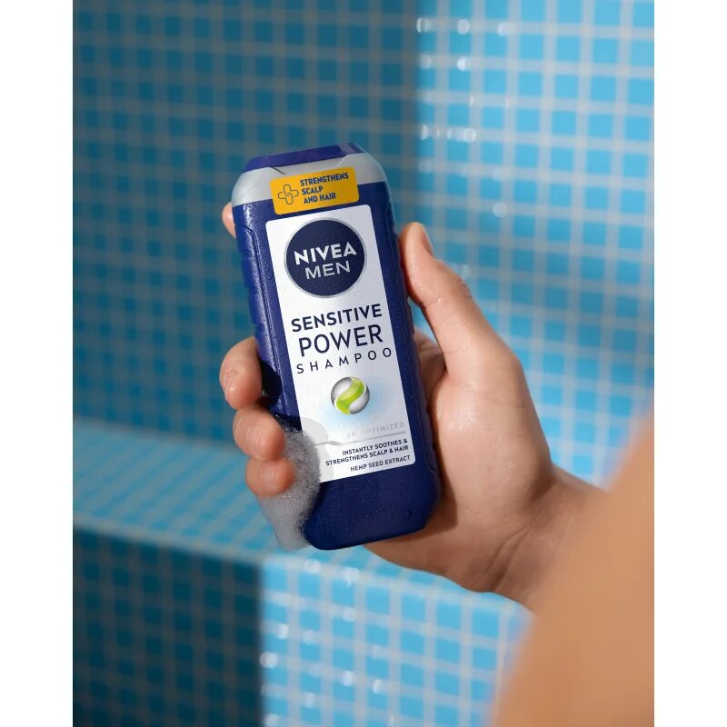 Nivea MEN Sensitive Power šampon za okrepitev las za občutljivo lasišče 250 ml