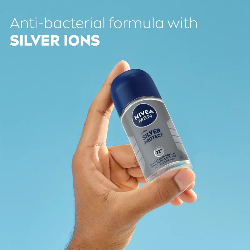 Nivea MEN Silver Protect anti-transpirant roll-on za moške 50 ml