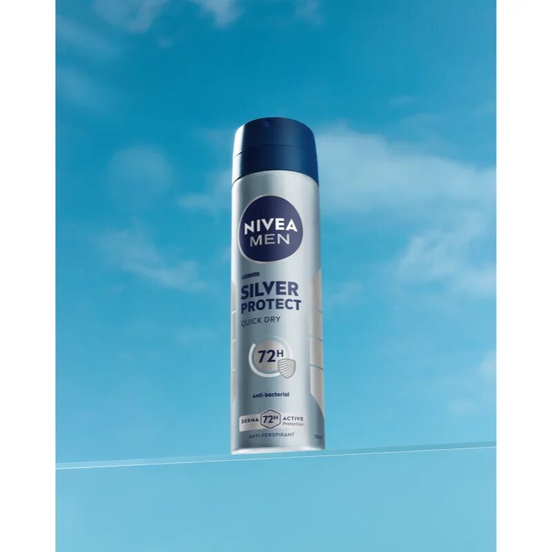 Nivea MEN Silver Protect antiperspirant v pršilu 72 ur 150 ml