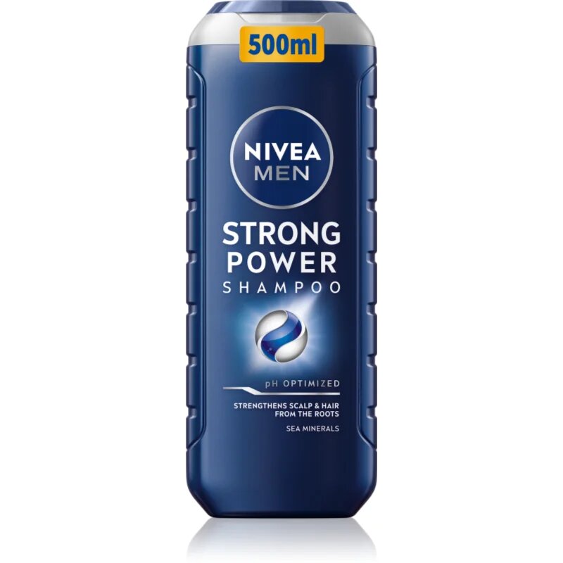 Nivea MEN Strong Power šampon za okrepitev in rast las 500 ml