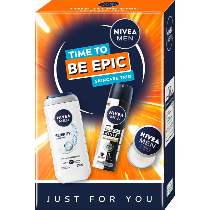 Nivea MEN Time to Be Epic darilni set za telo
