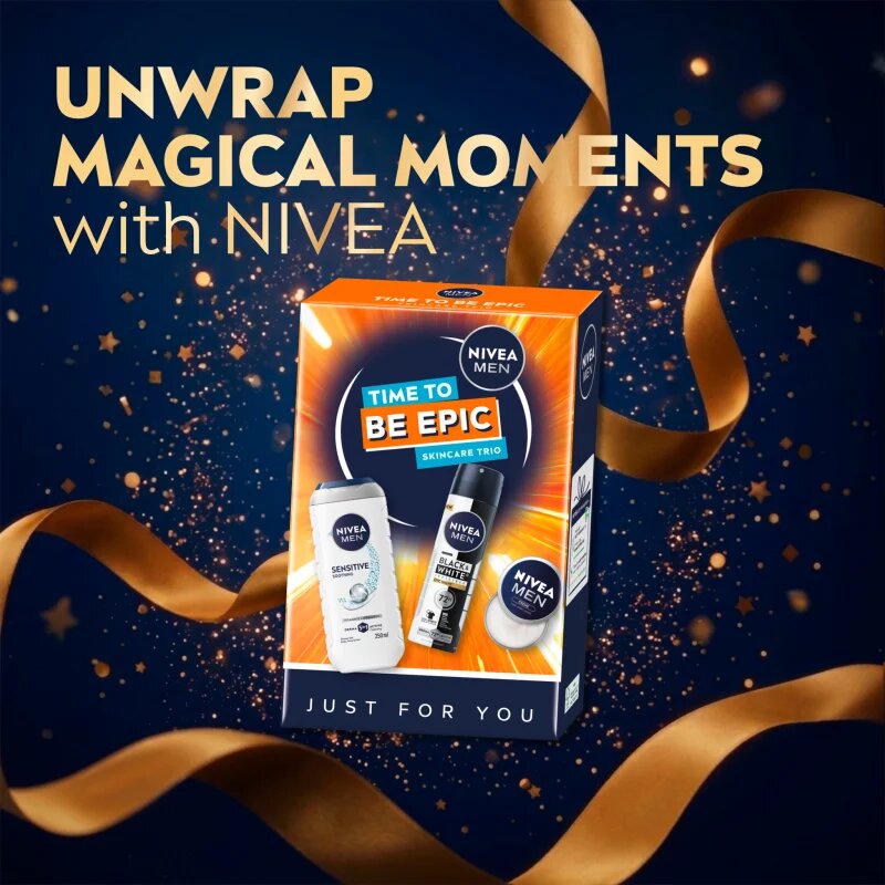 Nivea MEN Time to Be Epic darilni set za telo