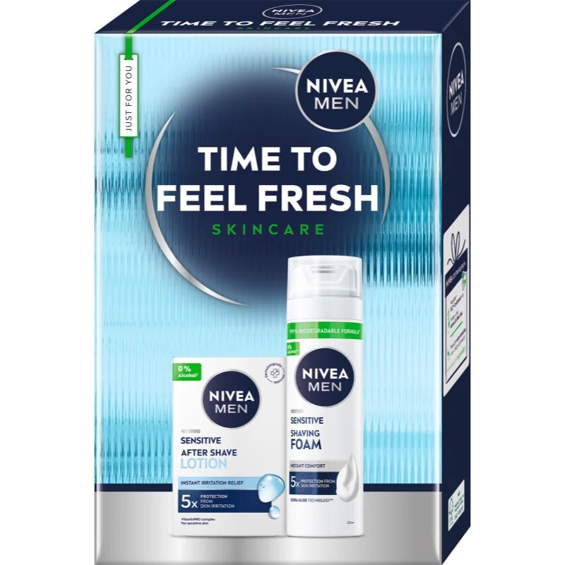 Nivea MEN Time to Feel Fresh darilni set za britje