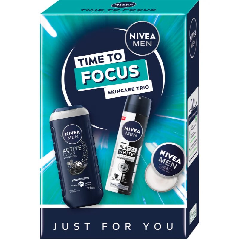 Nivea MEN Time to Focus darilni set za moške