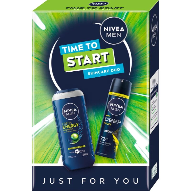 Nivea MEN Time to Start darilni set za telo
