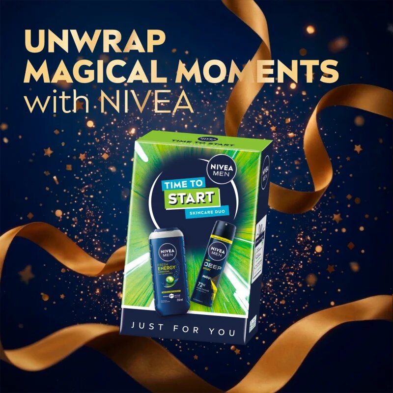 Nivea MEN Time to Start darilni set za telo