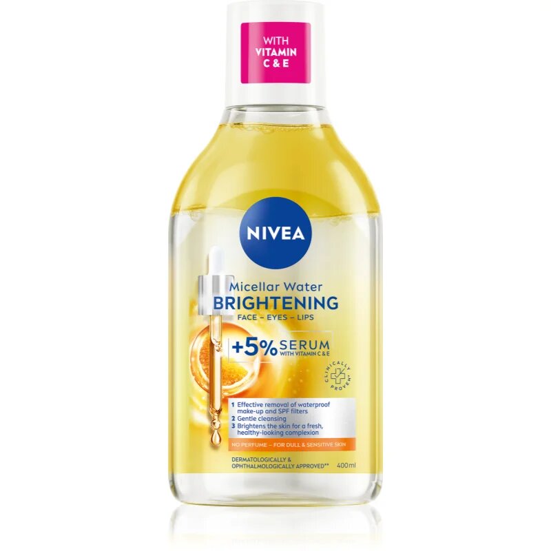 Nivea Micellar Brightening čistilna micelarna voda za osvetlitev kože 400 ml