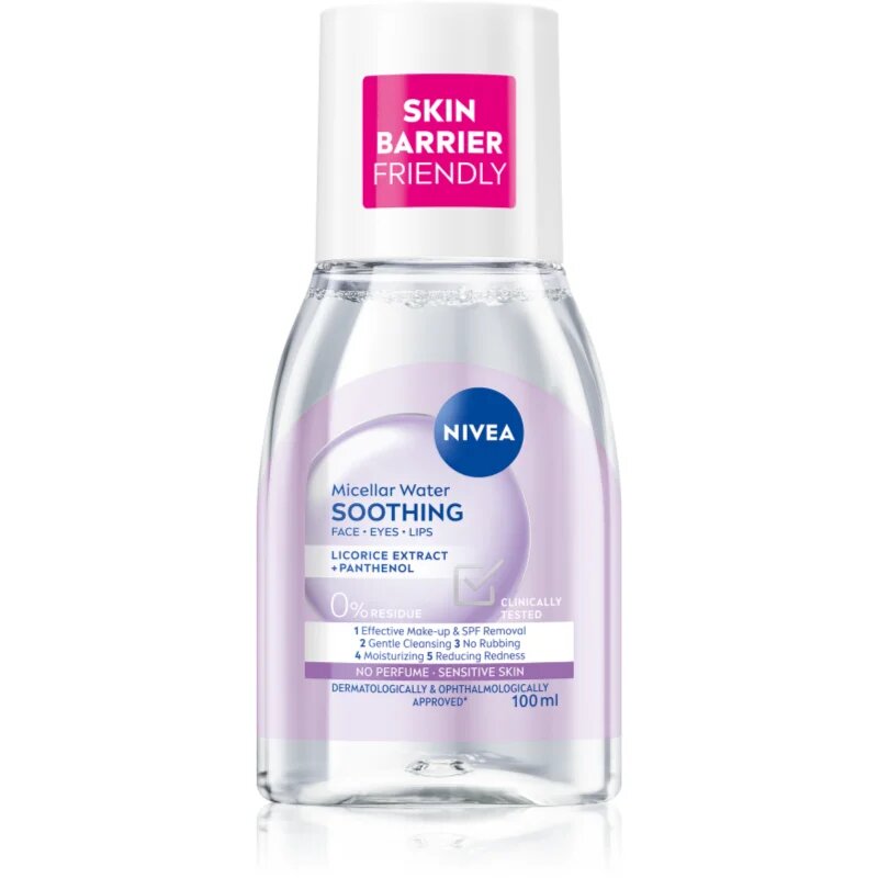 Nivea Micellar Soothing micelarna čistilna voda za občutljivo kožo 100 ml