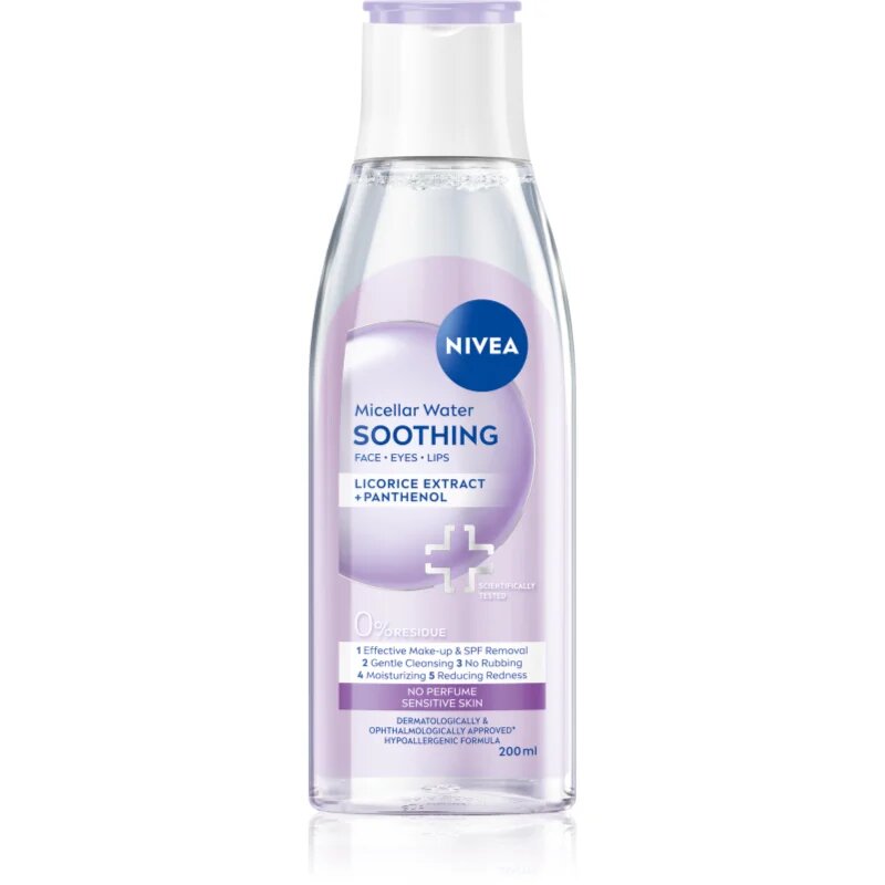 Nivea Micellar Soothing micelarna čistilna voda za občutljivo kožo 200 ml