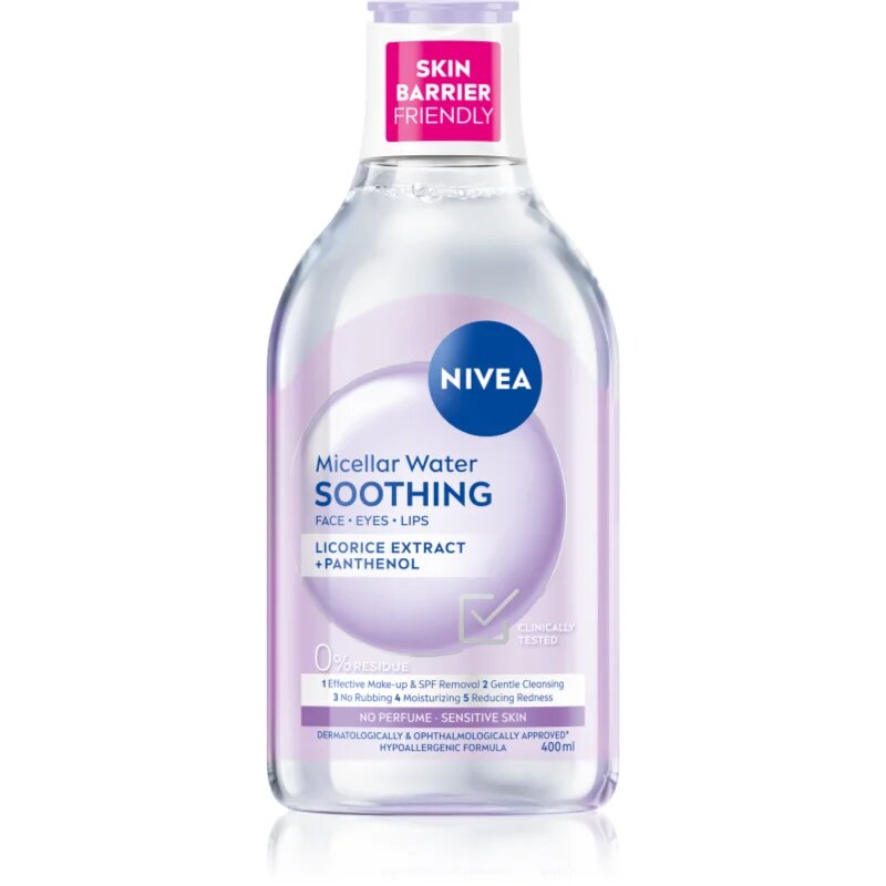 Nivea Micellar Soothing micelarna čistilna voda za občutljivo kožo 400 ml