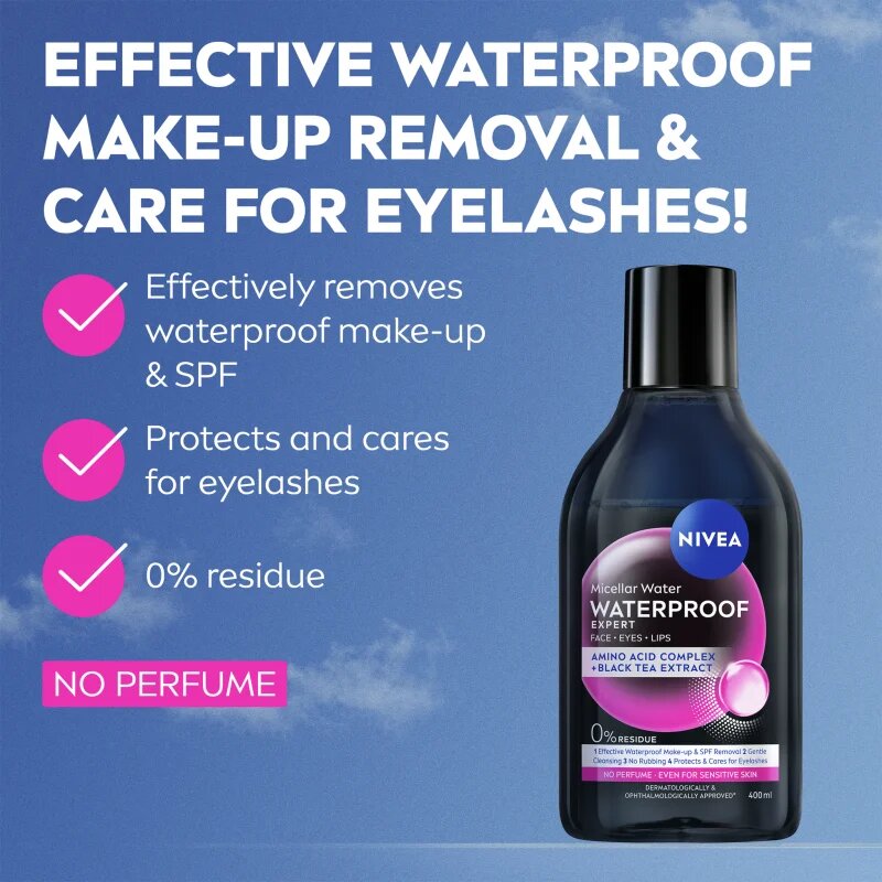 Nivea Micellar Waterproof dvofazna micelarna voda 400 ml