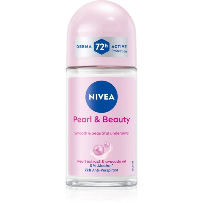 Nivea Pearl & Beauty anti-transpirant roll-on za ženske 72h 50 ml