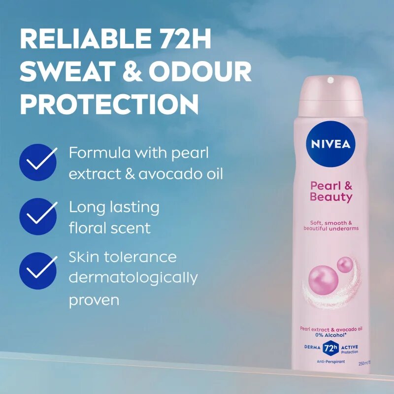 Nivea Pearl & Beauty antiperspirant v pršilu 150 ml