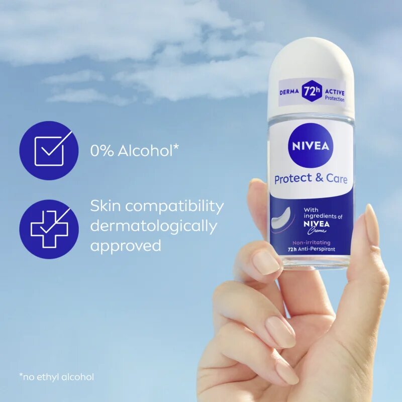 Nivea Protect & Care anti-transpirant roll-on za ženske 50 ml