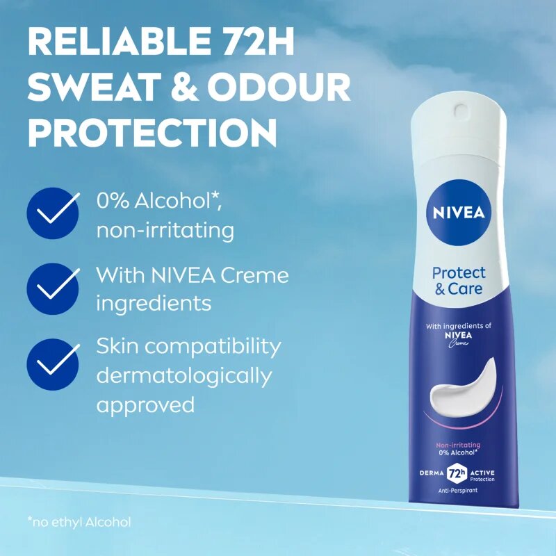 Nivea Protect & Care antiperspirant v pršilu ugodno pakiranje
