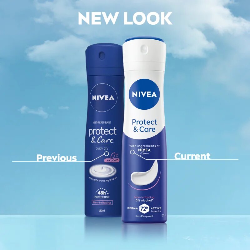 Nivea Protect & Care antiperspirant v pršilu ugodno pakiranje