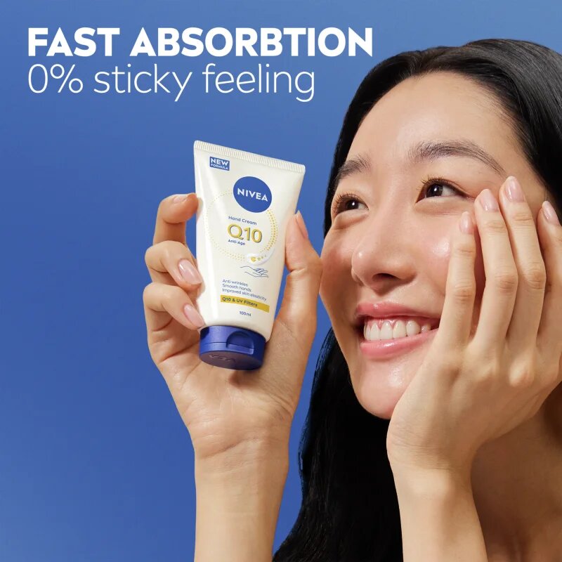 Nivea Q10 Anti-Age Care krema za roke za obnovitev prožnosti kože 100 ml