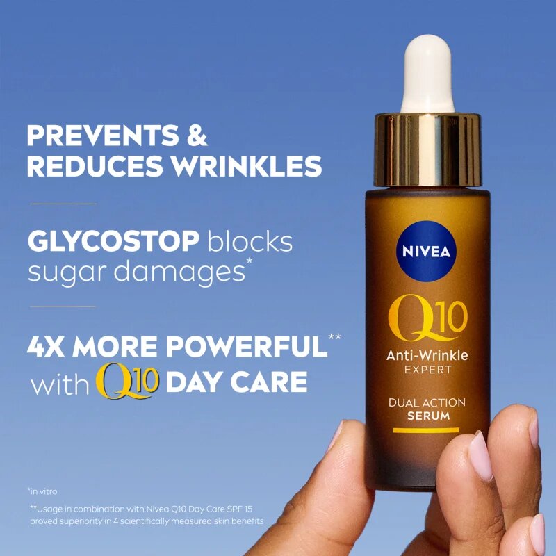 Nivea Q10 Anti-Wrinkle Expert dvojni serum proti gubam 30 ml