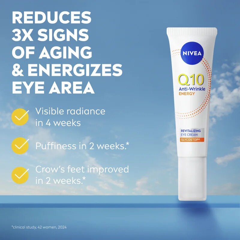 Nivea Q10 Energy krema za predel okoli oči proti gubam 15 ml