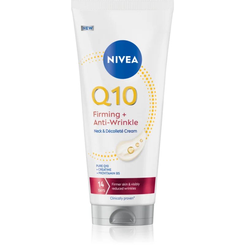 Nivea Q10 Firming + Anti-Wrinkle učvrstitvena krema za vrat in dekolte 200 ml