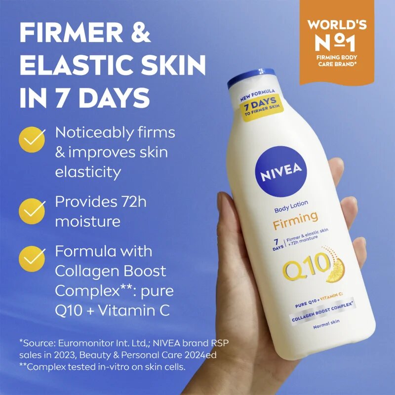 Nivea Q10 Firming losjon za učvrstitev kože 250 ml