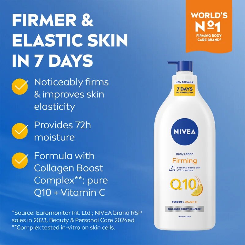 Nivea Q10 Firming losjon za učvrstitev kože 625 ml