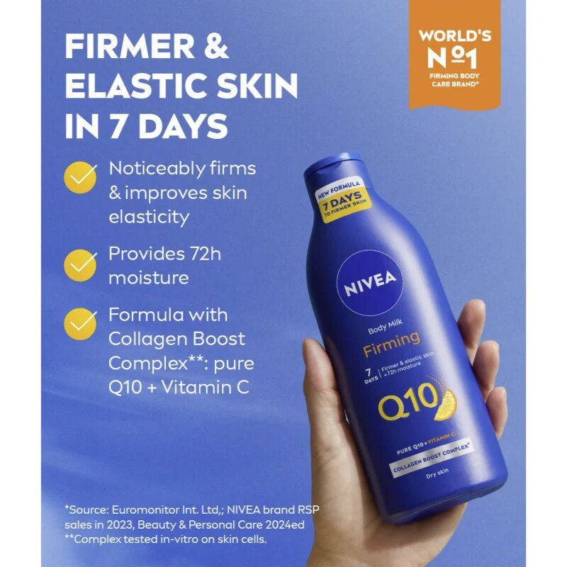 Nivea Q10 Firming losjon za učvrstitev kože za suho kožo 400 ml