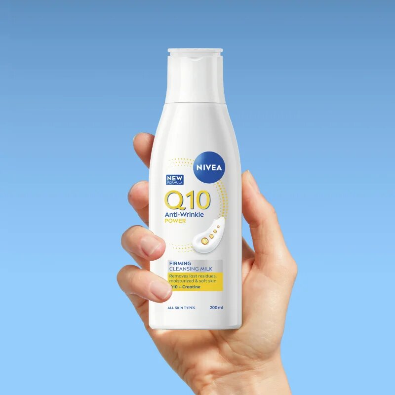 Nivea Q10 Power čistilni losjon za obraz proti gubam 200 ml