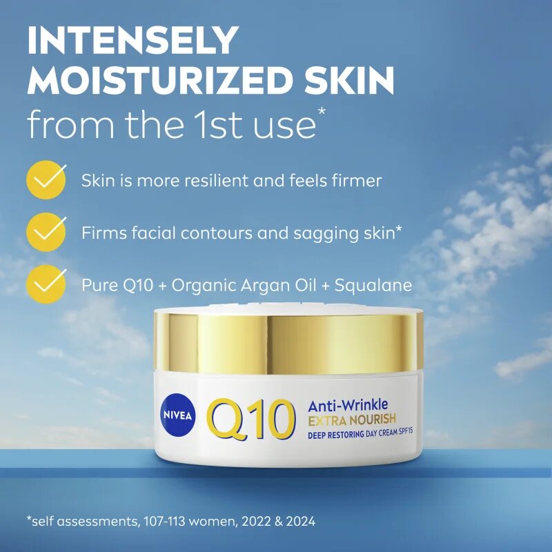 Nivea Q10 Power hranilna dnevna krema proti gubam 50 ml