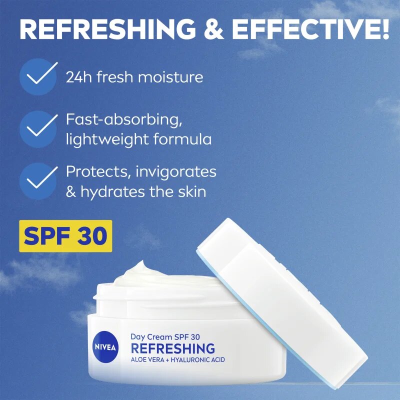 Nivea Refreshing lahka vlažilna krema SPF 30 50 ml