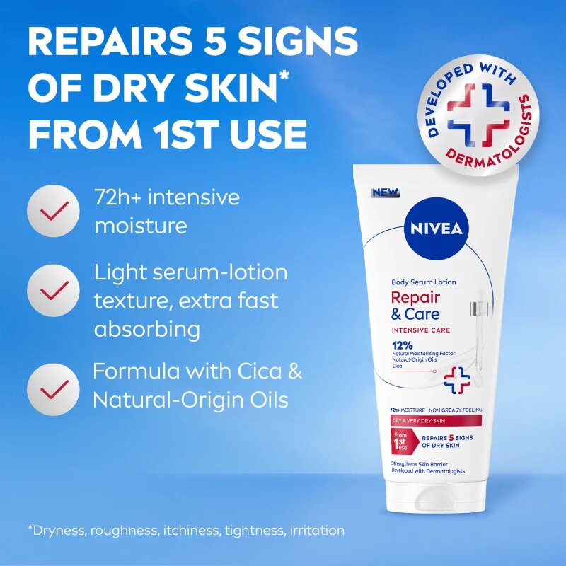 Nivea Repair & Care serum za telo za intenzivno vlažnost 200 ml