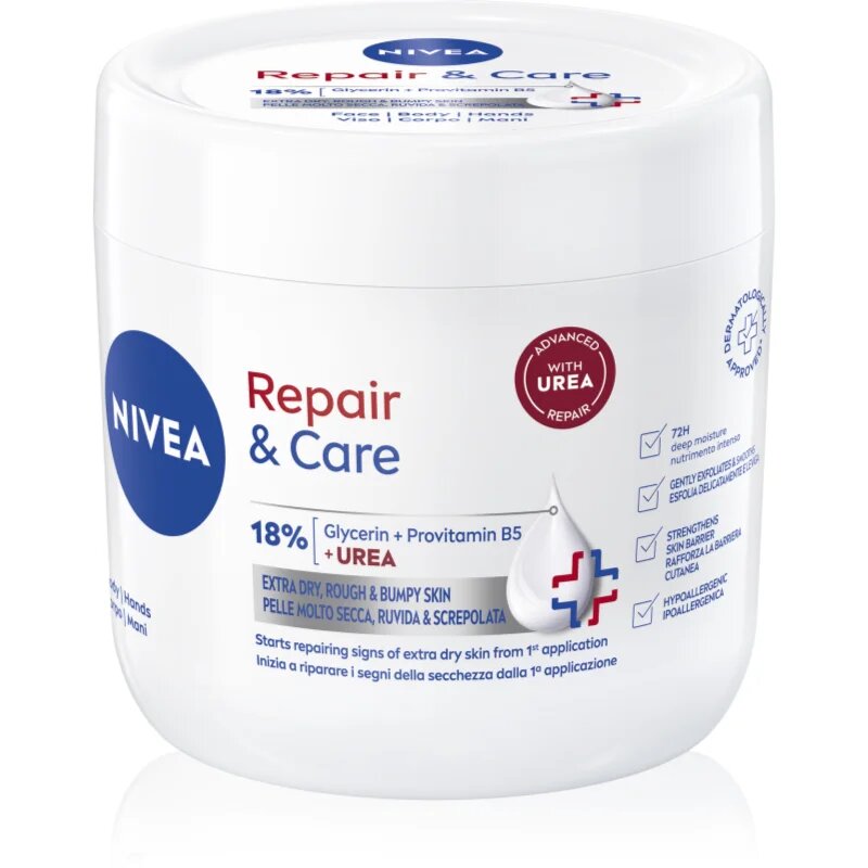 Nivea Repair & Care Urea regeneracijska krema za telo za suho do zelo suho kožo 400 ml