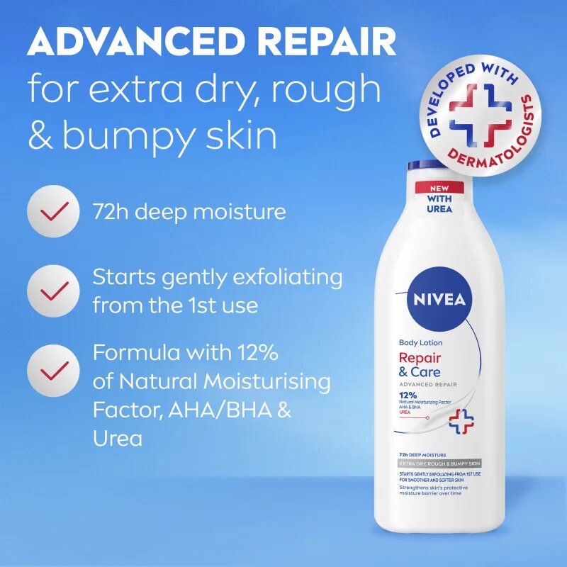Nivea Repair & Care Urea regeneracijski losjon za telo za zelo suho kožo 400 ml