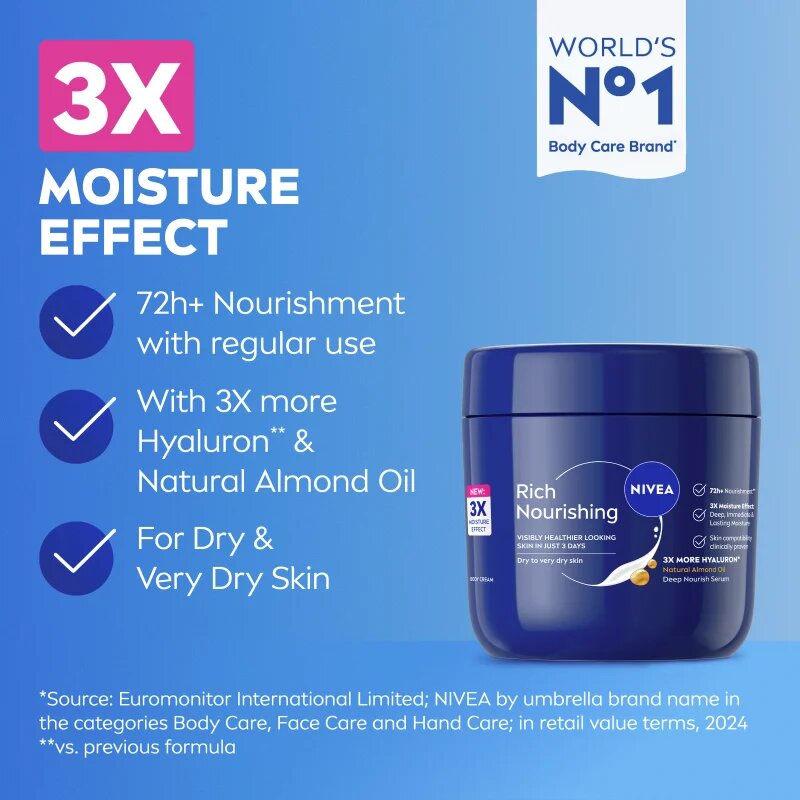 Nivea Rich Nourishing hranilna krema za telo 400 ml