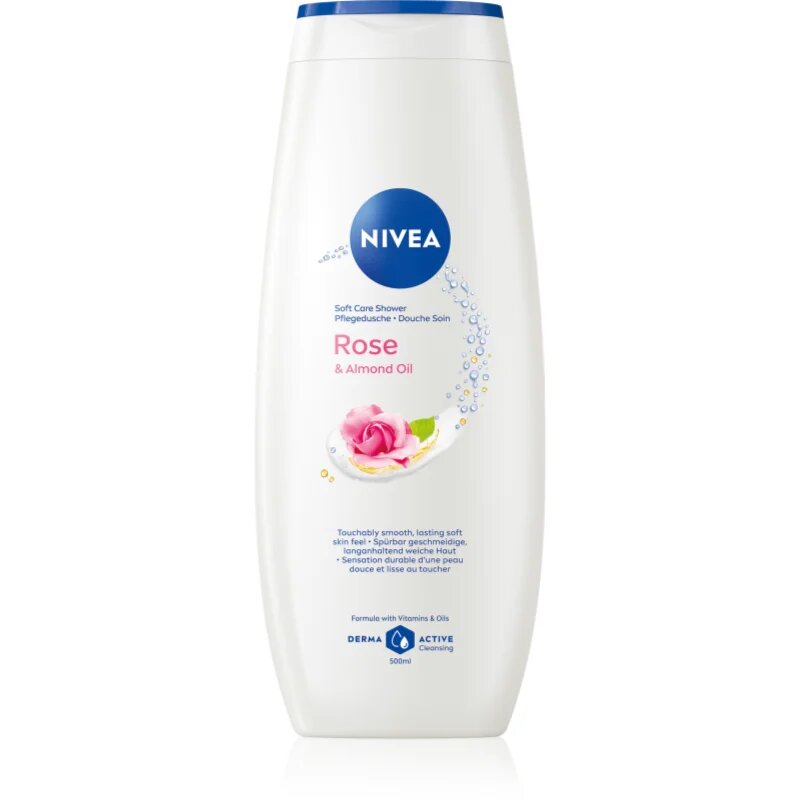 Nivea Rose & Almond Oil gel za prhanje 500 ml