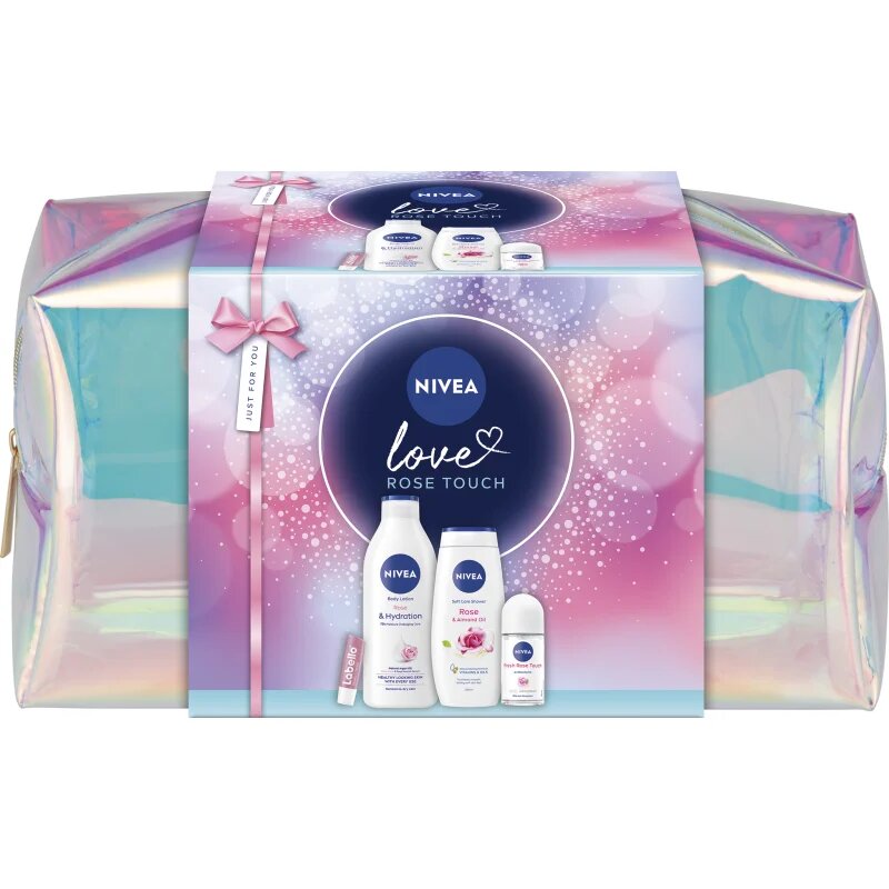Nivea Rose Touch darilni set za prehrano in hidracijo