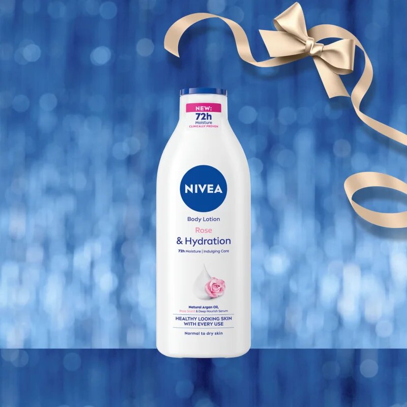 Nivea Rose Touch darilni set za prehrano in hidracijo